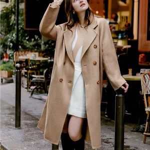 Petite Studio Tan Trench Coat